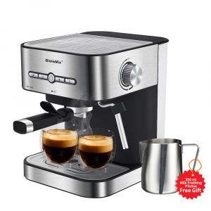 Semi Automatic Espresso Coffee Machine Coffee Maker with Milk Frother Cafetera Cappuccino Hot Water Steam